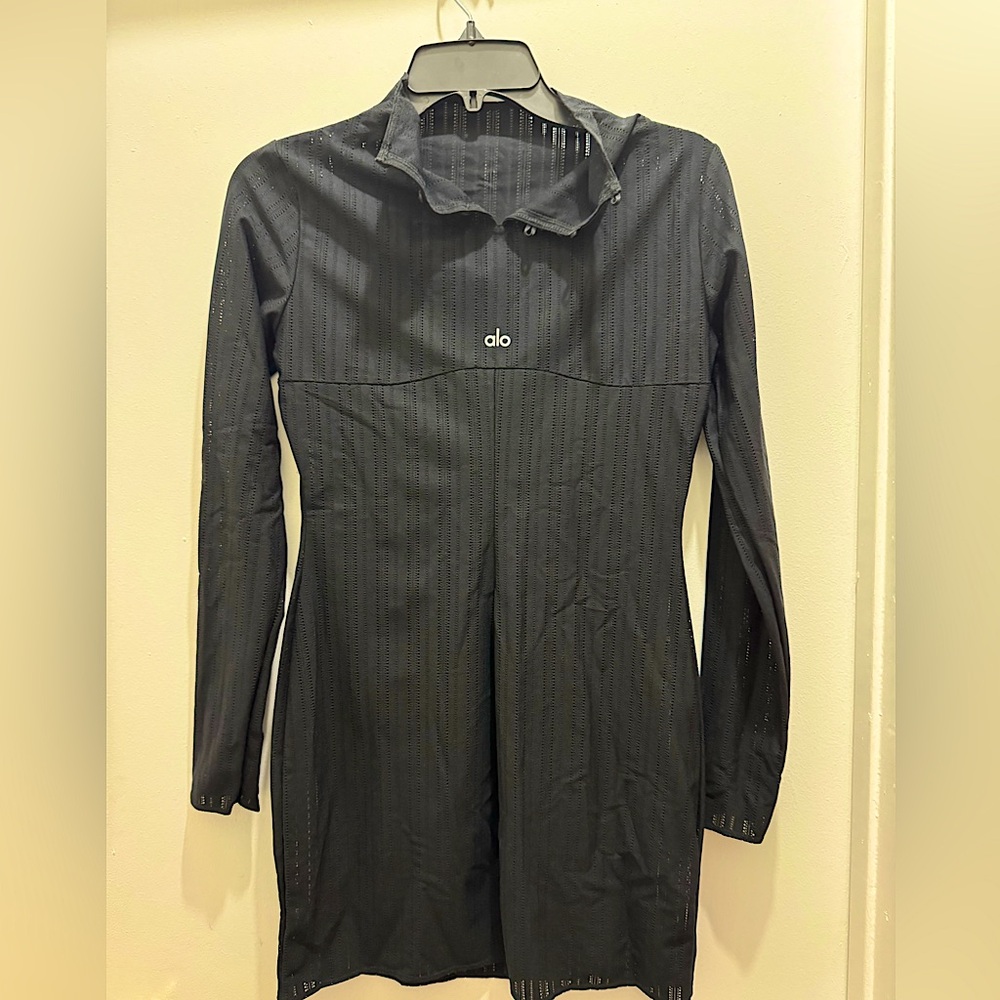 Alo mesh long sleeve dress